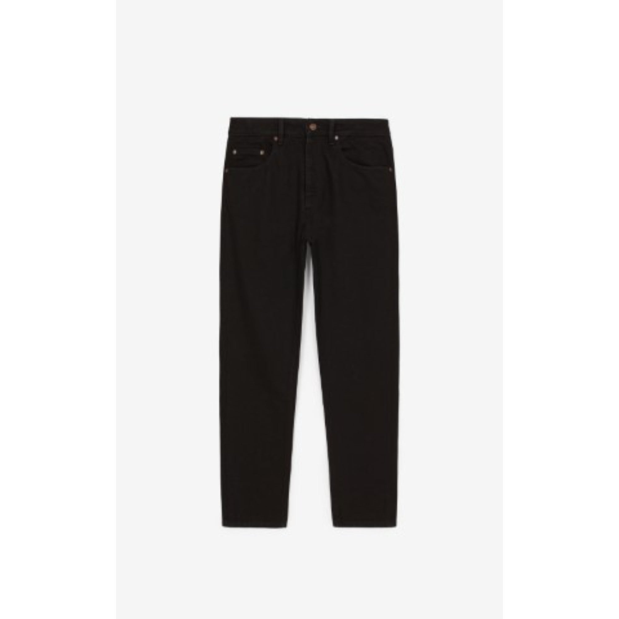 Men Tapered Cropped Jean - Black