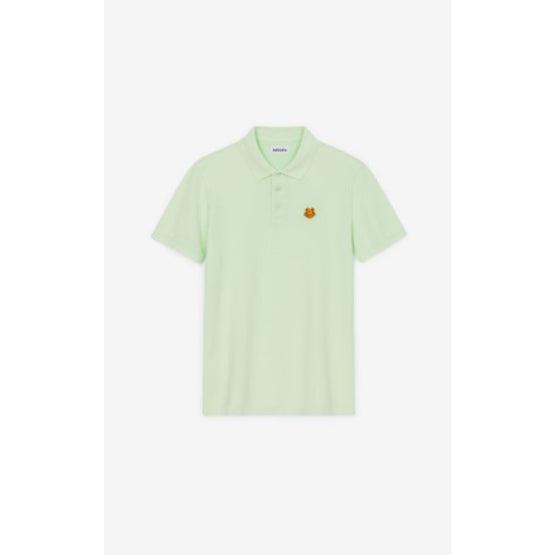 Men Tiger Crest Kfit Polo - Almond Green