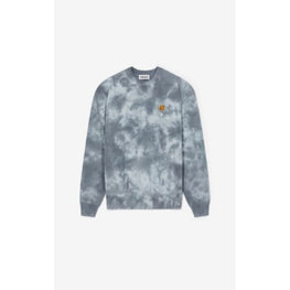 Men Tiger Crest Tie Dye Jumper - Glacier