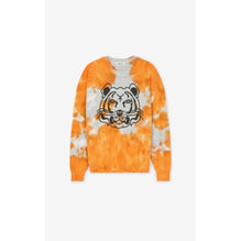 Men K-Tiger Tie Dye Jumper - Deep Orange