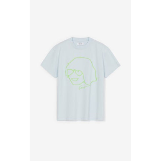 Men Seasonal Graphic Relaxed T-S - Sky Blue