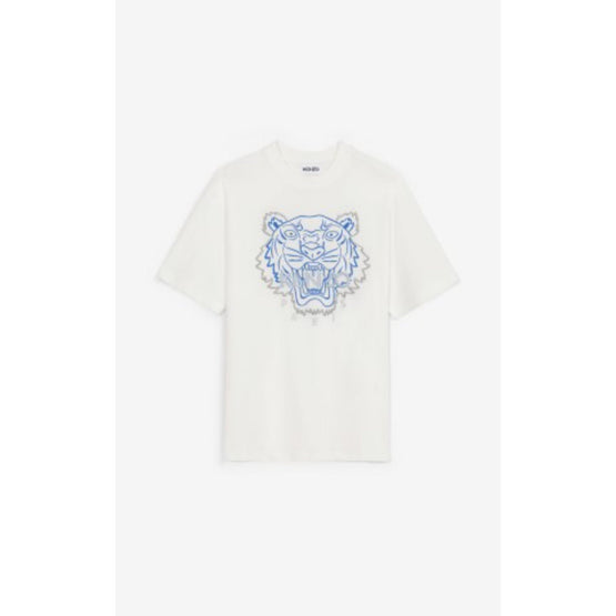 Men Tiger Seasonal Relaxed T-S - White