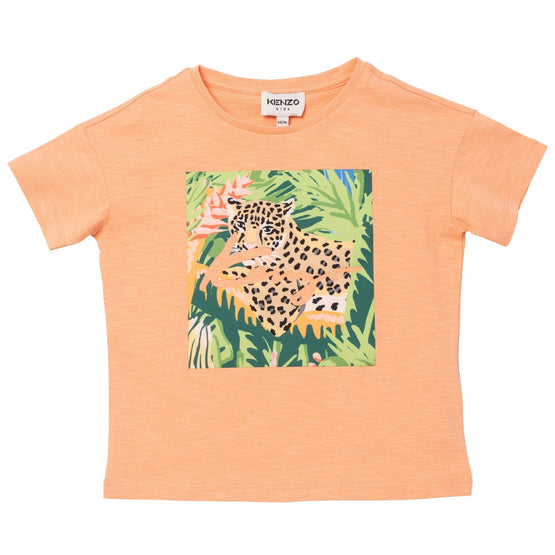 Kids Tee Shirt En Jersey MoulinÃ© - Raspberry