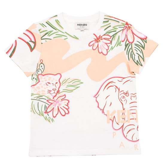 Kids Tee-Shirt En Jersey 100% - Off White
