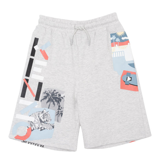 Kids Short En Molleton - Pearl Grey