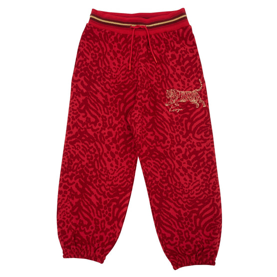 Kids Pantalon En Interlock Avec L'I - Vermillion